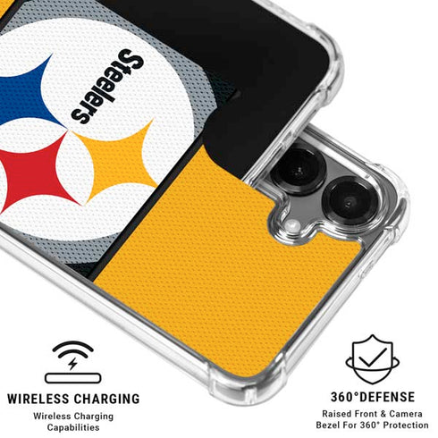 NFL Pittsburgh Steelers Zone Block Galaxy S26 Plus Clear Case