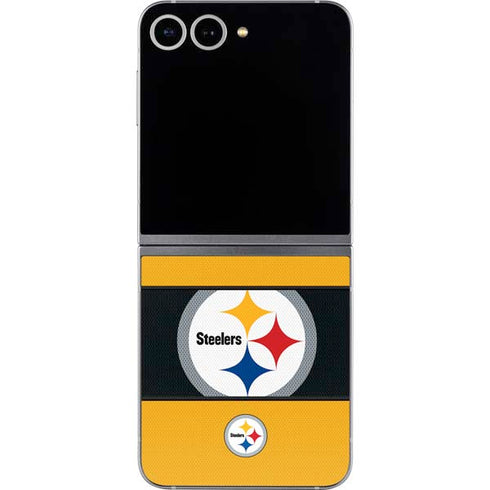 NFL Pittsburgh Steelers Zone Block Galaxy Z Flip6 Skin