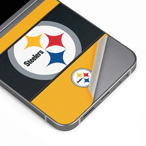 NFL Pittsburgh Steelers Zone Block Galaxy Z Flip6 Skin