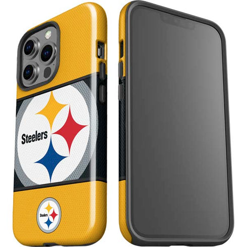 NFL Pittsburgh Steelers Zone Block iPhone 15 Pro Impact Case