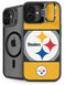 NFL Pittsburgh Steelers Zone Block iPhone 16 Plus Kickstand Case