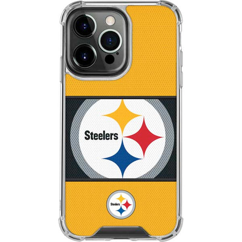 NFL Pittsburgh Steelers Zone Block iPhone 16 Pro Clear Case