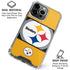 NFL Pittsburgh Steelers Zone Block iPhone 16 Pro Clear Case