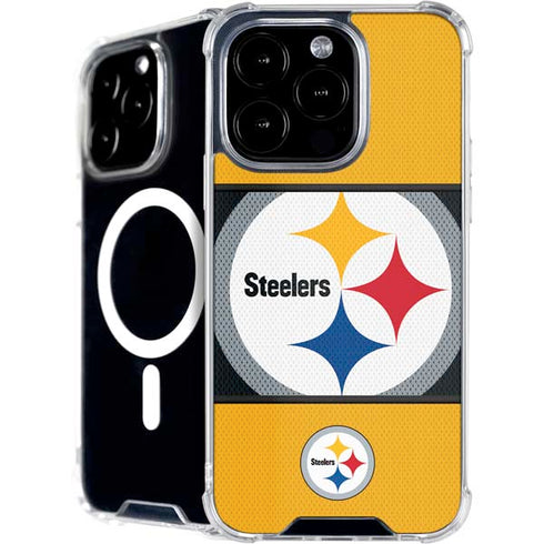 NFL Pittsburgh Steelers Zone Block iPhone 16 Pro MagSafe Case