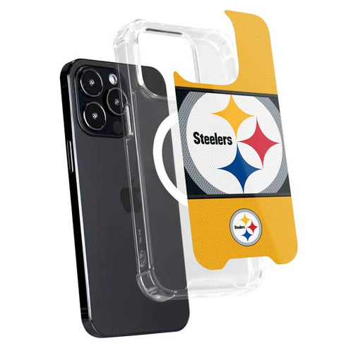 NFL Pittsburgh Steelers Zone Block iPhone 16 Pro MagSafe Case
