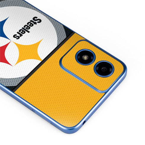 NFL Pittsburgh Steelers Zone Block Moto G Play 4G (2024) Skin