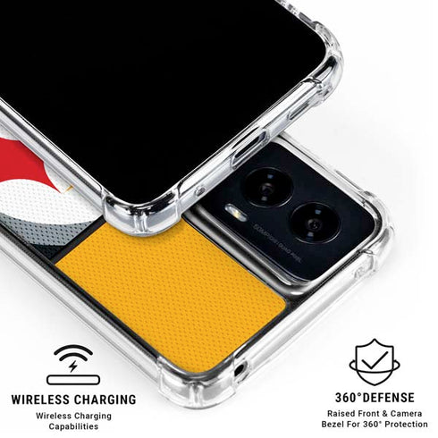 NFL Pittsburgh Steelers Zone Block Moto G Power 5G (2024) Clear Case