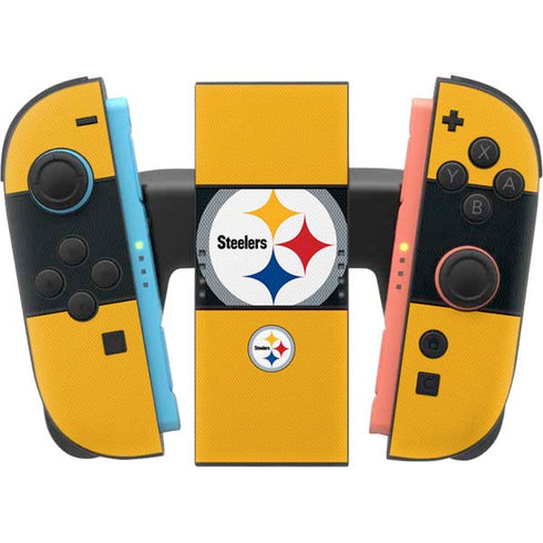 NFL Pittsburgh Steelers Zone Block Nintendo Switch 2 (2025) Joy-Con Controller Skin