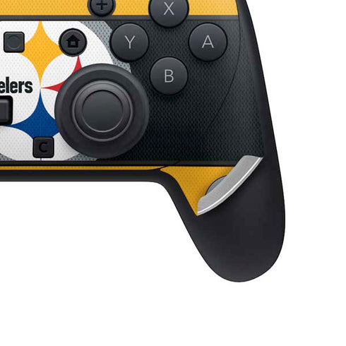 NFL Pittsburgh Steelers Zone Block Nintendo Switch 2 (2025) Pro Controller Skin