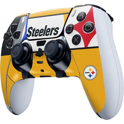 NFL Pittsburgh Steelers Zone Block PS5 DualSense Edge Pro Controller Skin