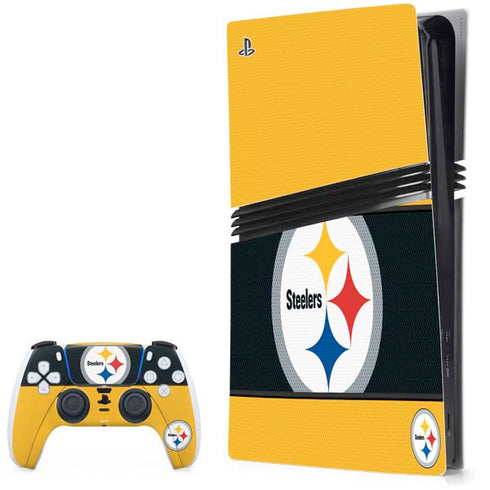 NFL Pittsburgh Steelers Zone Block PS5 Pro Bundle Skin