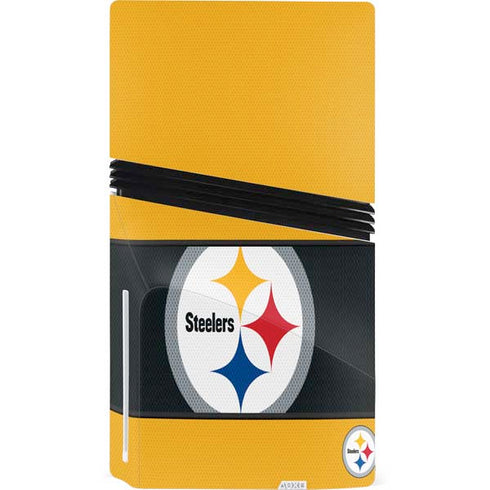 NFL Pittsburgh Steelers Zone Block PS5 Pro Disk Console Skin