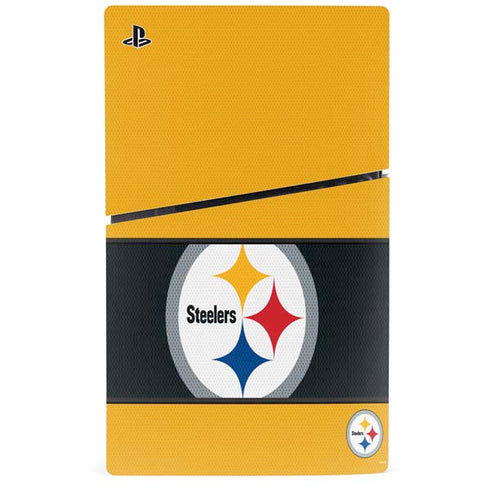 NFL Pittsburgh Steelers Zone Block PS5 Slim Digital Edition Console Skin