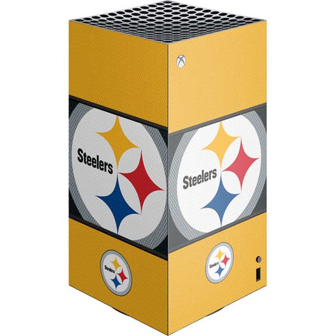 NFL Pittsburgh Steelers Zone Block XBox Series X Digital Edition Console Skin