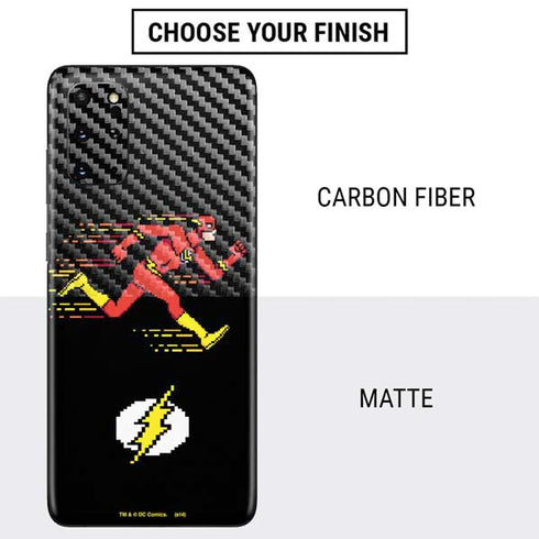 DC Comics The Flash Pixelated Running Pose Galaxy S20 Plus Skin