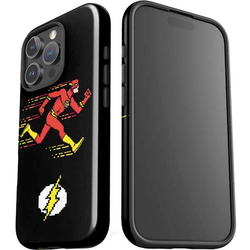DC Comics The Flash Pixelated Running Pose iPhone 16 Pro Max Impact Case