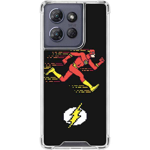 DC Comics The Flash Pixelated Running Pose Moto G Play 5G (2025) Clear Case