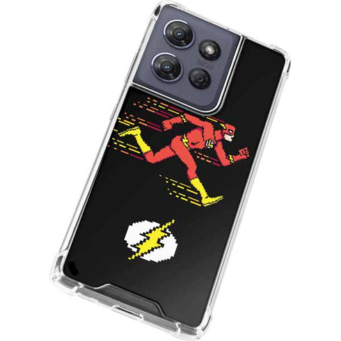 DC Comics The Flash Pixelated Running Pose Moto G Play 5G (2025) Clear Case
