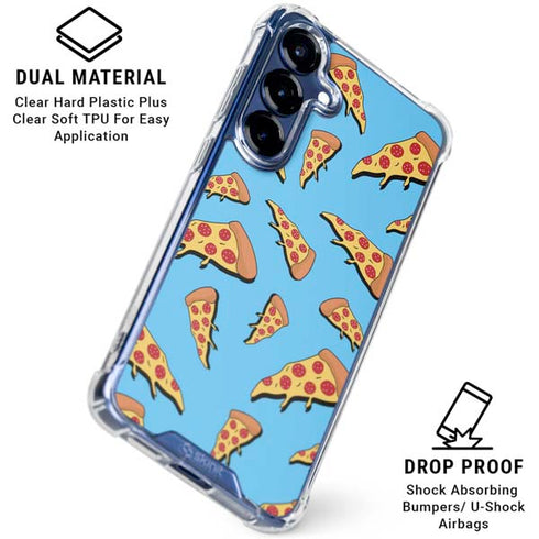 Pizza Foodie Galaxy S25 Clear Case