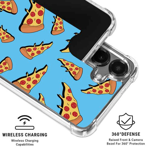 Pizza Foodie Galaxy S26 Plus Clear Case