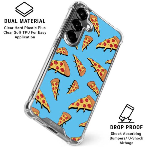 Pizza Foodie Galaxy S26 Plus Clear Case