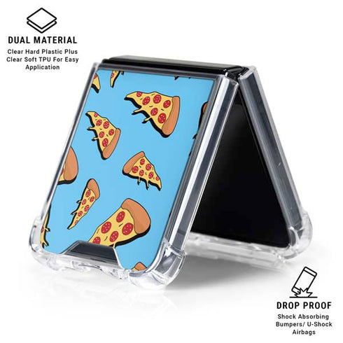 Pizza Foodie Galaxy Z Flip6 Clear Case