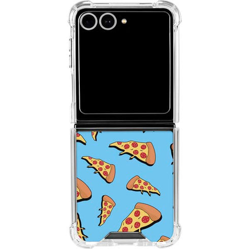 Pizza Foodie Galaxy Z Flip7 Clear Case