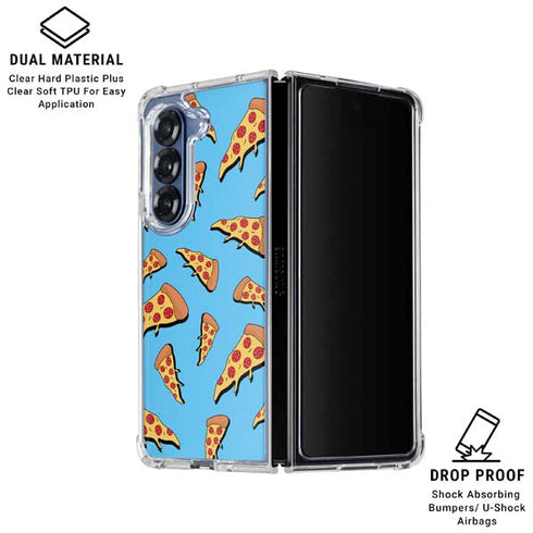 Pizza Foodie Galaxy Z Fold7 Clear Case