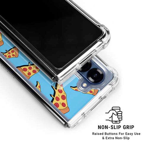 Pizza Foodie Galaxy Z Fold7 Clear Case