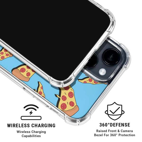 Pizza Foodie iPhone 15 Clear Case