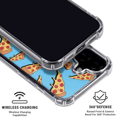 Pizza Foodie iPhone 16 Plus Clear Case