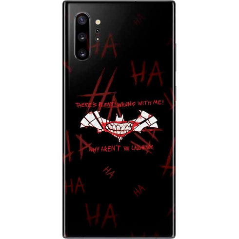 DC Comics The Joker Plenty Wrong With Me Galaxy Note 10 Plus Skin