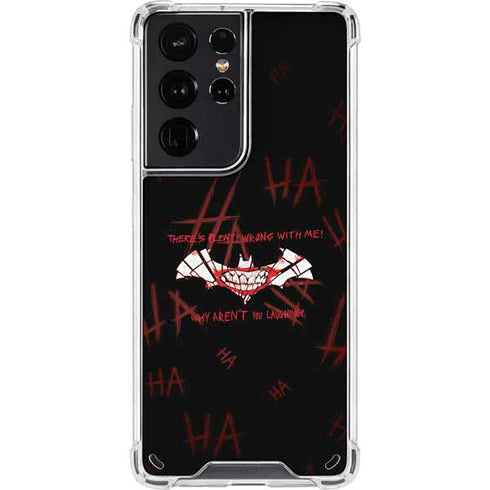 DC Comics The Joker Plenty Wrong With Me Galaxy S21 Ultra 5G Clear Case