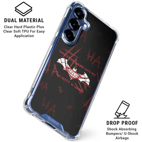 DC Comics The Joker Plenty Wrong With Me Galaxy S25 Plus Clear Case