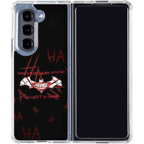 DC Comics The Joker Plenty Wrong With Me Galaxy Z Fold5 5G Clear Case