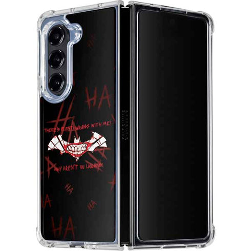 DC Comics The Joker Plenty Wrong With Me Galaxy Z Fold5 5G Clear Case