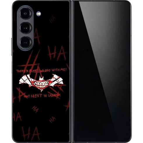 DC Comics The Joker Plenty Wrong With Me Galaxy Z Fold5 5G Skin