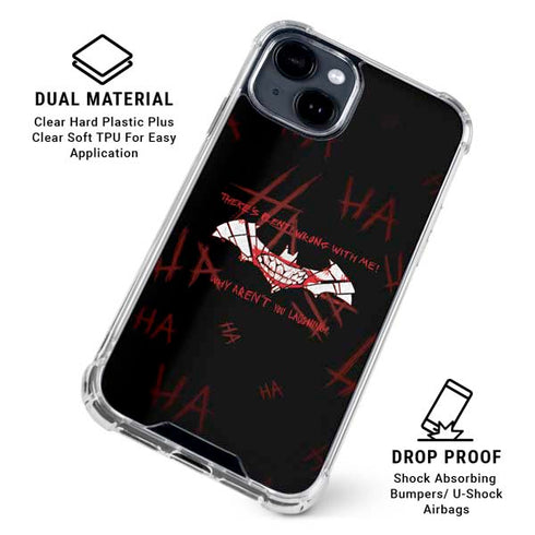 DC Comics The Joker Plenty Wrong With Me iPhone 15 Clear Case