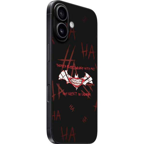 DC Comics The Joker Plenty Wrong With Me iPhone 16 Plus Skin