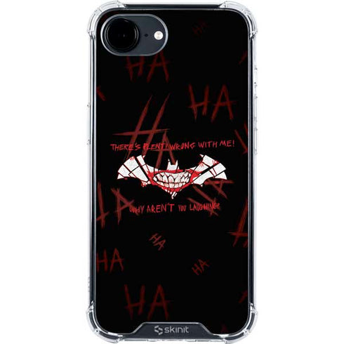DC Comics The Joker Plenty Wrong With Me iPhone 16e Clear Case