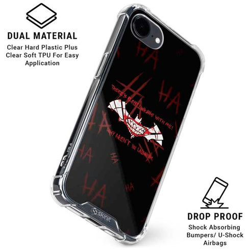 DC Comics The Joker Plenty Wrong With Me iPhone 16e Clear Case