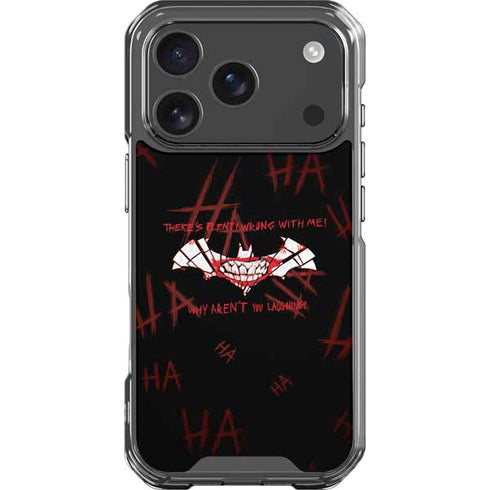 DC Comics The Joker Plenty Wrong With Me iPhone 18 Pro Clear Case