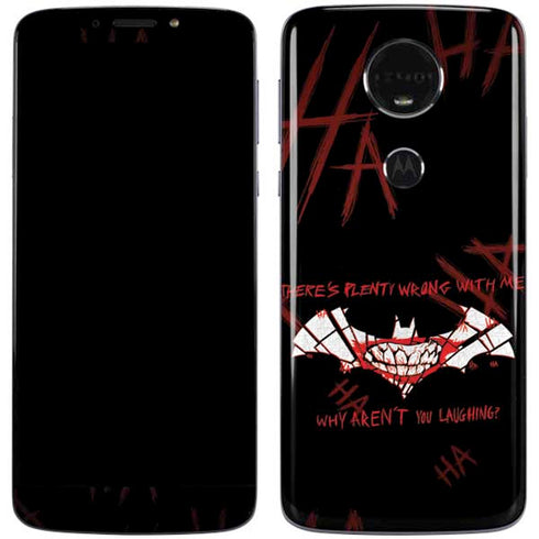 DC Comics The Joker Plenty Wrong With Me Moto E5 Plus Skin