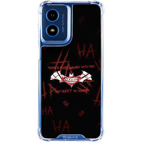 DC Comics The Joker Plenty Wrong With Me Moto G 5G (2024) Clear Case
