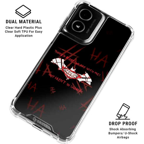 DC Comics The Joker Plenty Wrong With Me Moto G Power 5G (2024) Clear Case