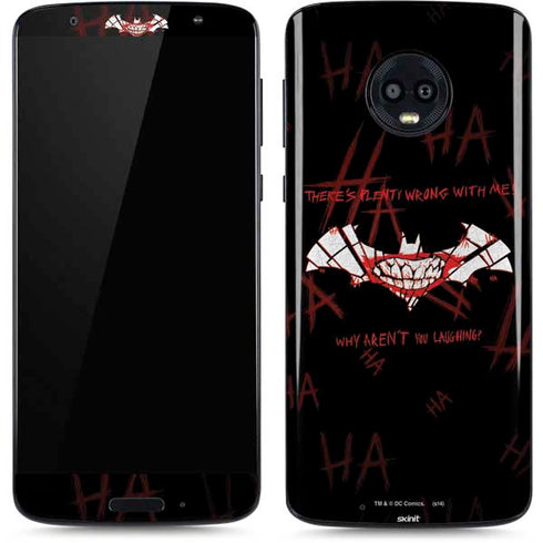DC Comics The Joker Plenty Wrong With Me Moto G6 Skin