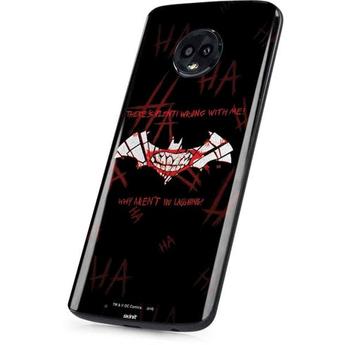 DC Comics The Joker Plenty Wrong With Me Moto G6 Skin