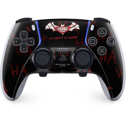 DC Comics The Joker Plenty Wrong With Me PS5 DualSense Edge Pro Controller Skin