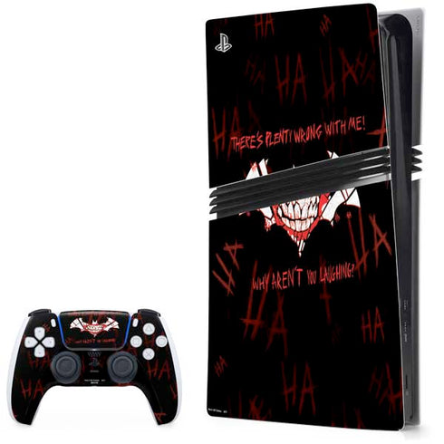 DC Comics The Joker Plenty Wrong With Me PlayStation PS5 Skins