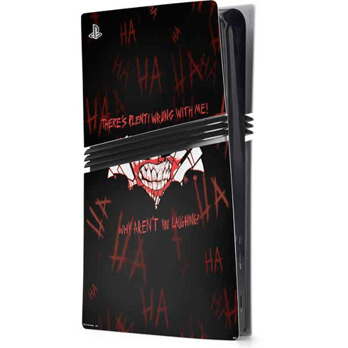 DC Comics The Joker Plenty Wrong With Me PS5 Pro Console Skin